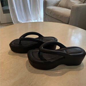 Women's Black Platform Sandals